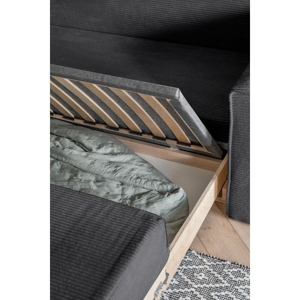 Tmavosivá rozkladacia pohovka 168 cm Lucky Lucy – Miuform-image-4