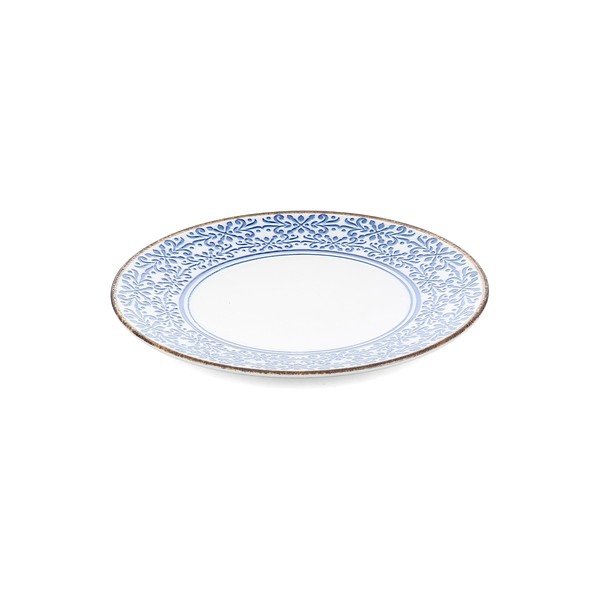 Biely/modrý porcelánový tanier ø 25 cm Azul – BonBistro-image-2