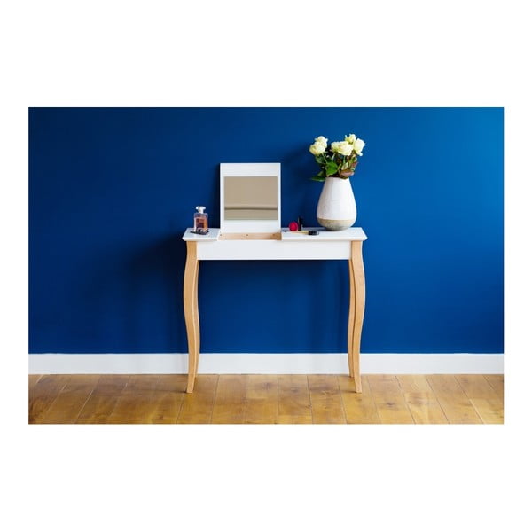 Grafitovosivý toaletný stolík so zrkadlom Ragaba Dressing Table, dĺžka 105 cm-image-2