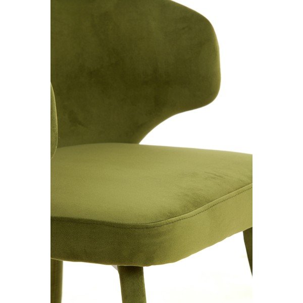 Zelené čalúnené jedálenské kreslá v súprave 2 ks Kosaka – Light & Living-image-2