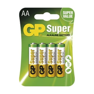 Súprava 4 alkalických baterií EMOS GP Super AA