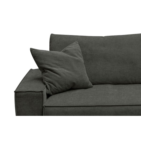 Antracitovosivá rozkladacia variabilní rohová pohovka Ghado Melow-image-1