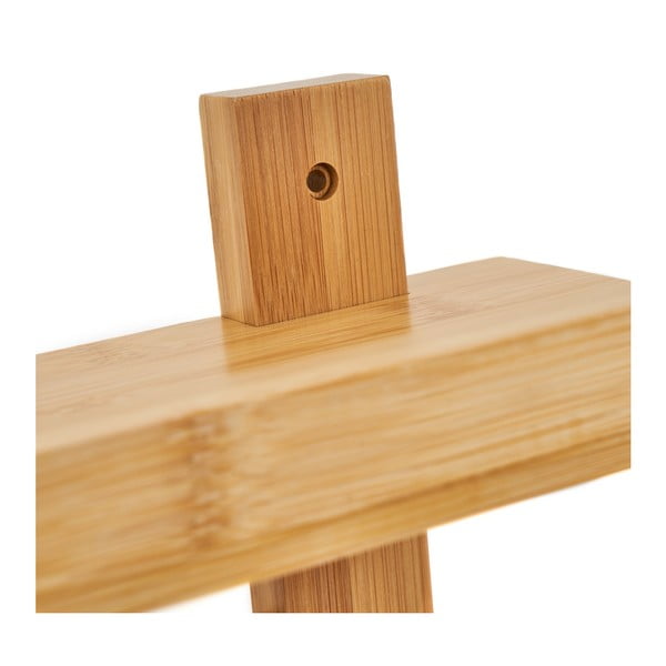 Bambusový nástenný vešiak s poličkou - Casa Selección-image-3