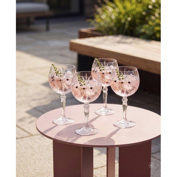 Poháre v súprave 4 ks na gin 650 ml Melodia – Lyngby Glas-image-3