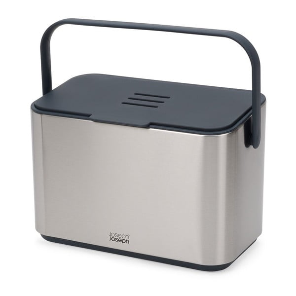 Nádoba na kompostovateľný odpad v striebornej farbe 4 l Collect – Joseph Joseph