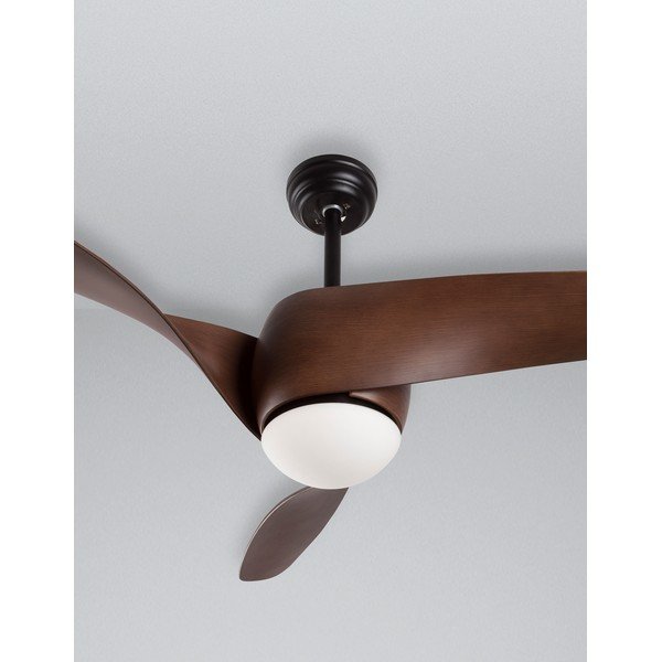 Matne čierne/v tmavo prírodnej farbe kovové LED stropné svietidlo so skleneným tienidlom Breeze – Nova Luce-image-4
