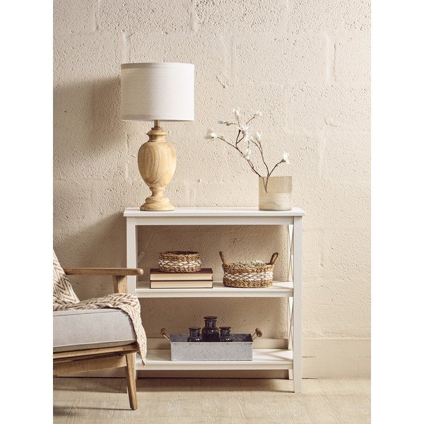 Biely regál z borovicového dreva 40x81x81 cm Heritage – Premier Housewares-image-3