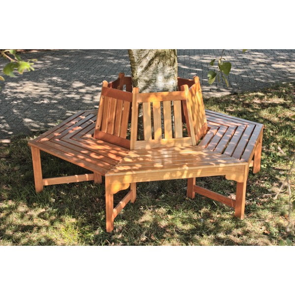 Hnedá drevená záhradná lavica Ontario – Garden Pleasure-image-1