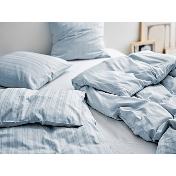 Svetlomodré damaškové obliečky na jednolôžko 140x200 cm Noble – Södahl-image-1