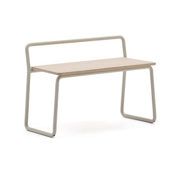 Béžová/v prírodnej farbe lavica Tinn – Kave Home-image-2