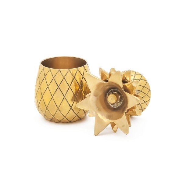 Sada 2 kalíškov v zlatej farbe W&P Design Pineapple-image-3
