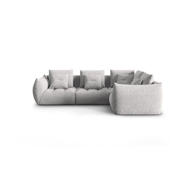Svetlosivá rohová pohovka (pravý roh/do L) Bloom – Micadoni Home