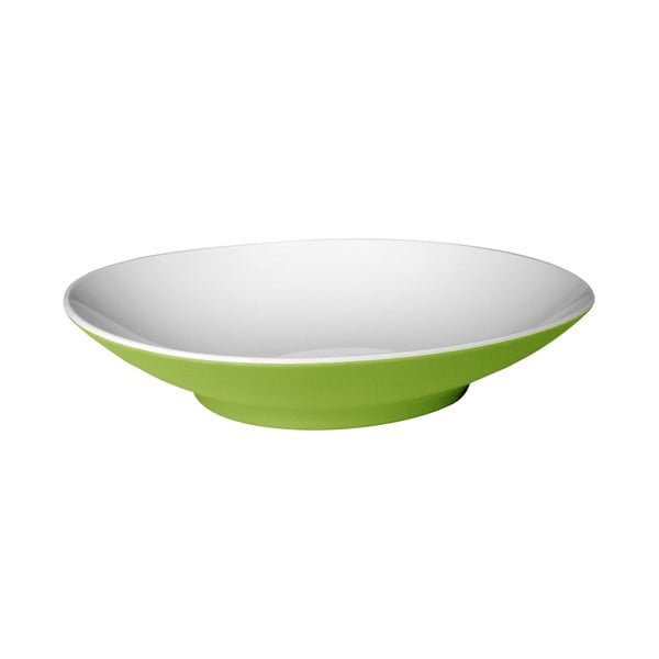 Zelený polievkový tanier Entity, 22,2 cm