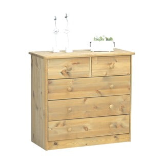Vysoká komoda z borovicového dreva 78x73 cm Mario - Tvilum