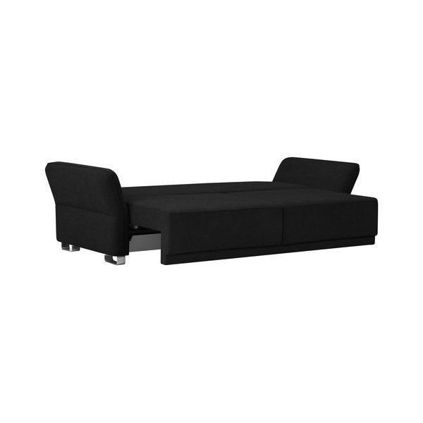 Čierna rozkladacia pohovka s úložným priestorom Windsor & Co Sofas Casiopeia, 245 cm-image-4