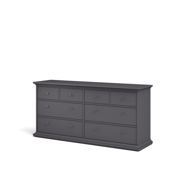 Sivá nízka komoda 183x87 cm Paris – Tvilum-image-2