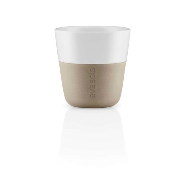 Béžovo-biele porcelánové šálky na espresso v súprave 2 ks 80 ml – Eva Solo