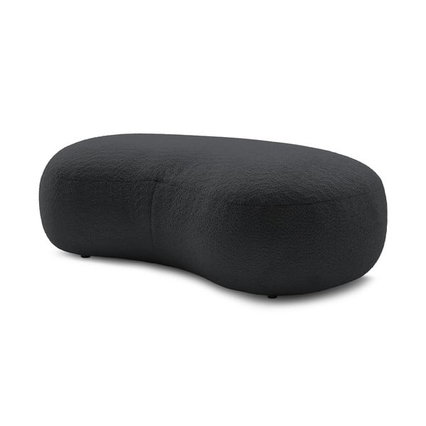 Tmavosivá podnožka z textílie bouclé Saint-Germain – Bobochic Paris-image-3