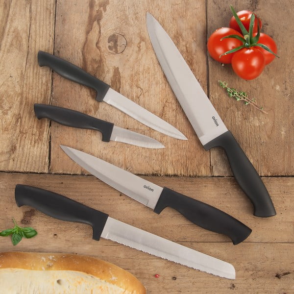 Súprava nožov z nehrdzavejúcej ocele so stojanom 5 ks – Orion-image-1