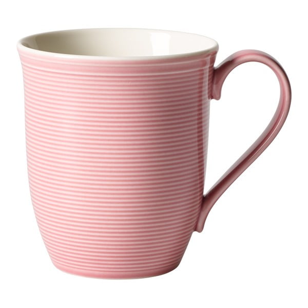 Ružový porcelánový hrnček Like by Villeroy & Boch Group, 0,35 l