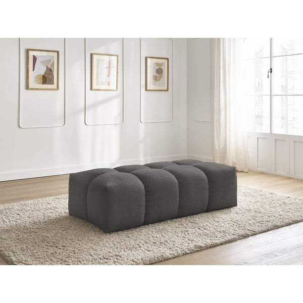 Tmavosivá ženilková podnožka Everest – Bobochic Paris-image-1