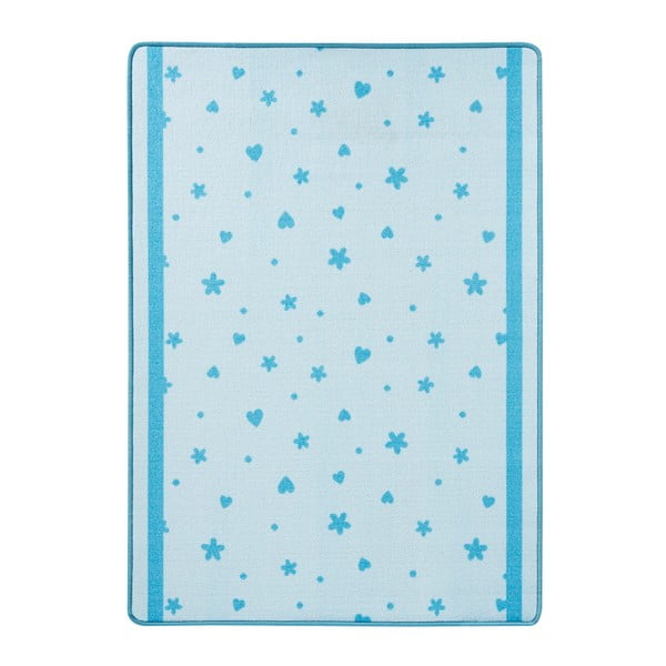 Detský modrý koberec Zala Living Stars&Hearts, 100 × 140 cm