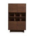 Tmavohnedá skrinka v dekore orecha 100x163x40 cm Norlen – Kave Home