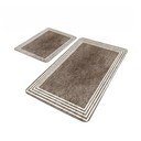 Taupe zamatové kúpeľňové predložky v súprave 2 ks 60x100 cm – Mila Home