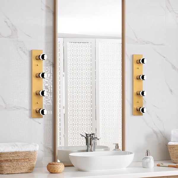 Nástenné svietidlo v zlatej farbe Mirro – Opviq lights-image-2