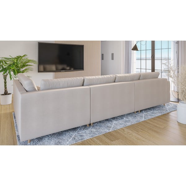 Krémovobiela rohová pohovka (ľavý roh) Ariella - Ropez-image-3