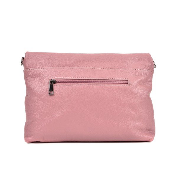 Ružová kožená kabelka crossbody Roberta M Elisa-image-2