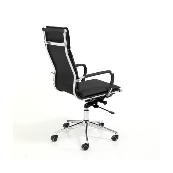 Čierna kancelárska stolička z imitácie kože Premier – Tomasucci-image-2