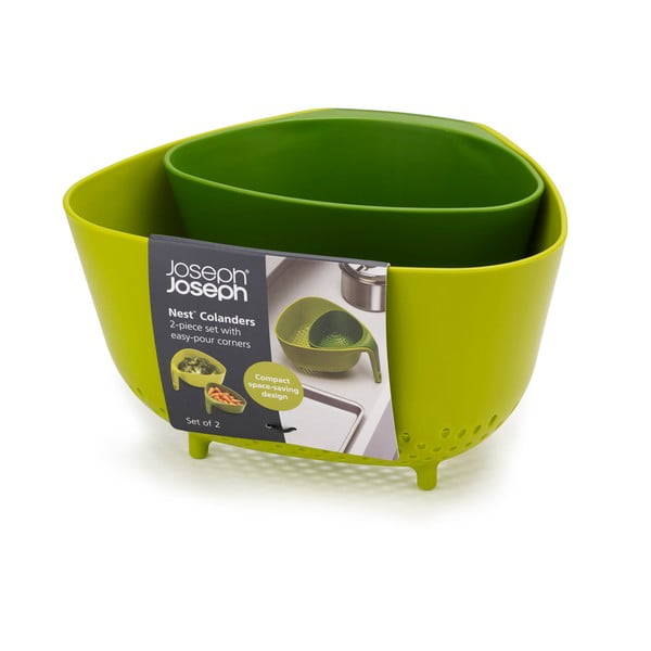 Zelené kompaktné cedidlo Joseph Joseph Colanders-image-3