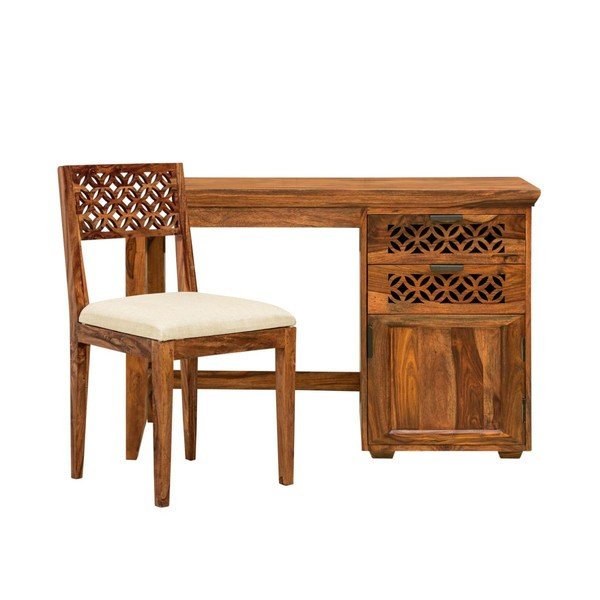 Pracovný stôl z masívneho palisandrového dreva Massive Home Rosie-image-2