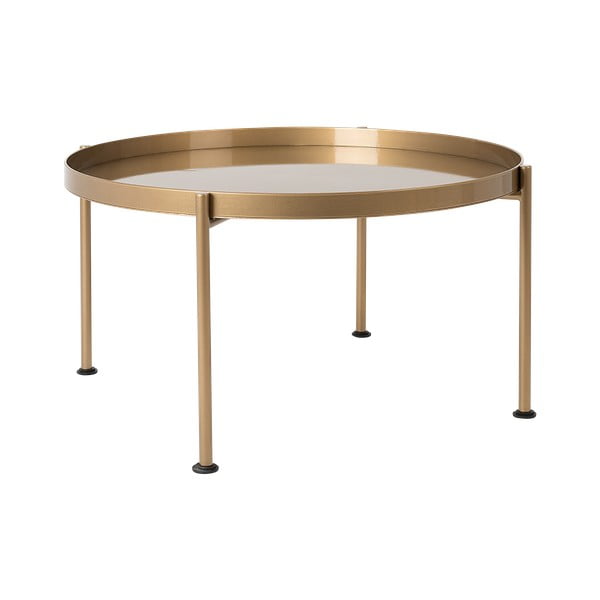 Konferenčný stolík v zlatej farbe CustomForm Hanna, ⌀ 80 cm
