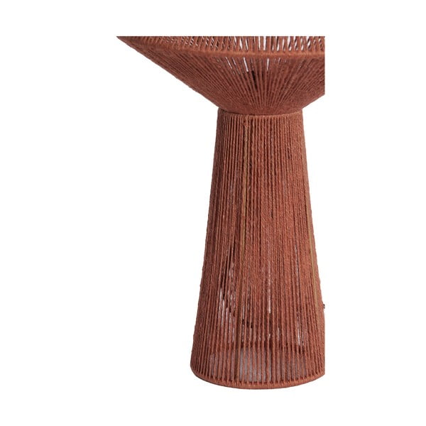 Červená stolová lampa s tienidlom z juty (výška 47 cm) Fugia – Light & Living-image-3