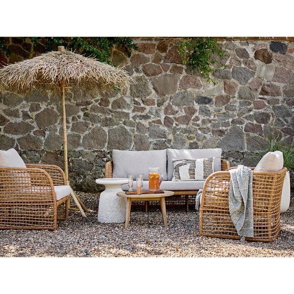 Slnečník v prírodnej farbe ø 160 cm Noia – Bloomingville-image-4