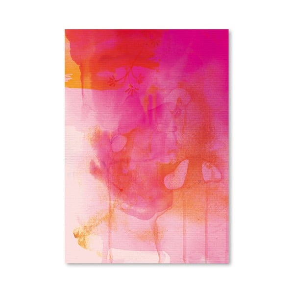 Plagát Golden Pink Wash, 30x42 cm