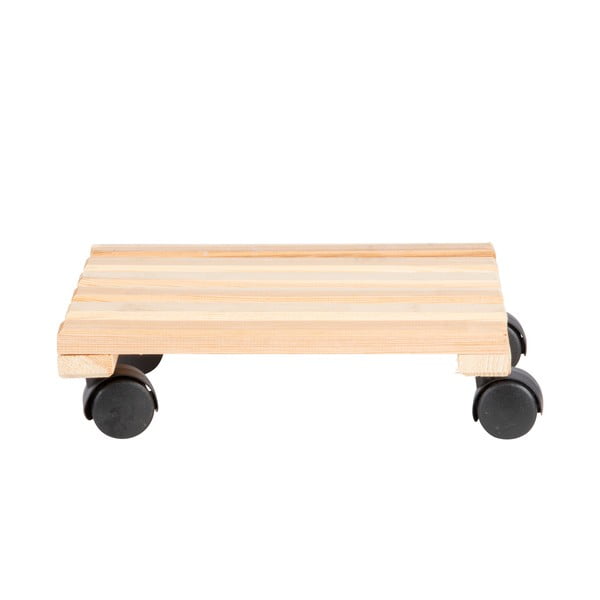 Drevený pojazdný podstavec pod kvetináč (výška  8 cm) Indoor & Outdoor – Esschert Design-image-2