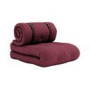 Variabilné kreslo s koženými popruhmi Karup Design Buckle Up Light Bordeaux