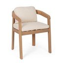 Drevená záhradná stolička v prírodnej farbe Pablo – Bizzotto