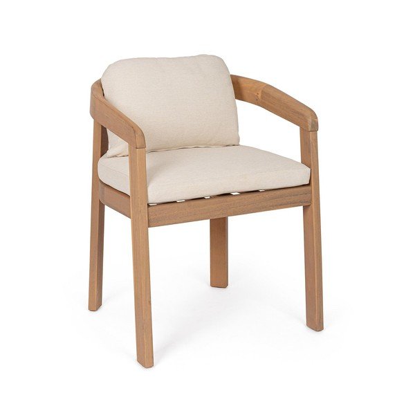 Drevená záhradná stolička v prírodnej farbe Pablo – Bizzotto