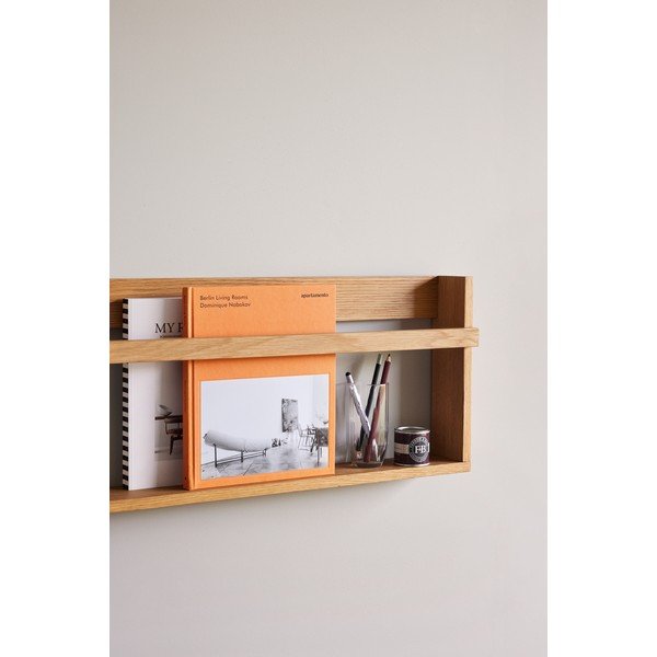 Poschodová/na obrázky polica z dubového dreva v prírodnej farbe 110 cm Display – Hübsch-image-1