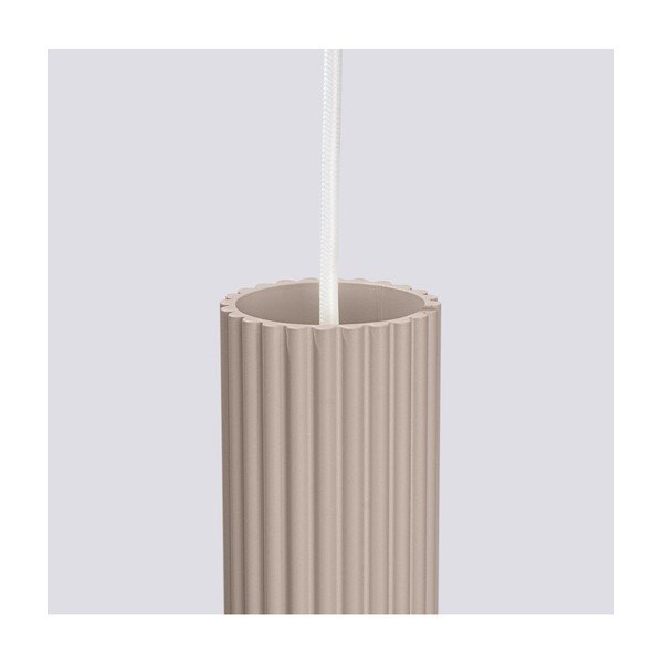 Taupe kovové závesné svietidlo Gleam – Sollux-image-4