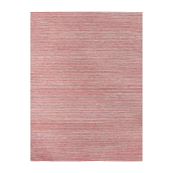 Vlnený koberec Casa Red/White, 160x230 cm