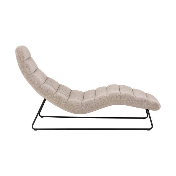 Béžová leňoška z textílie buklé Chaplin – Actona-image-2