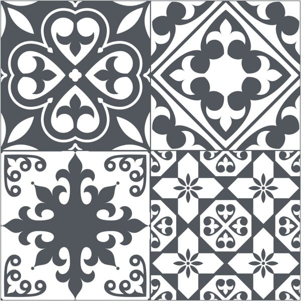 Samolepka na podlahu Ambiance Floor Sticker Tiles Leandro, 45 × 45 cm