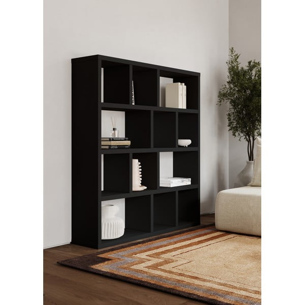 Čierna knižnica 150x159 cm Berlin – TemaHome-image-1