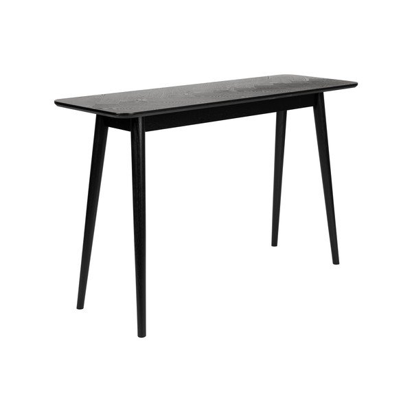 Čierny konzolový stolík 40x120 cm Fabio – White Label-image-2
