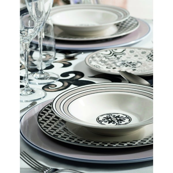 18-dielna súprava porcelánových tanierov Brandani Alhambra-image-2